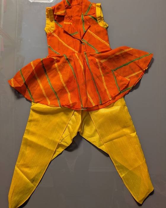 Mustard Yellow Cropped Top Kids Wear