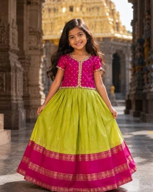 Pink Beaded Peplum Blouse Kids Wear