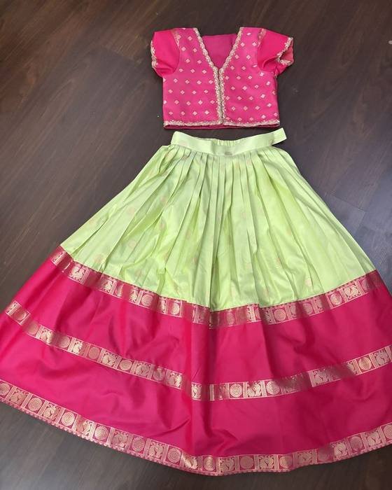 Pink Beaded Peplum Blouse Kids Wear