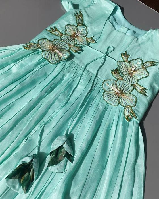 Mint Green Cap-sleeve Dress