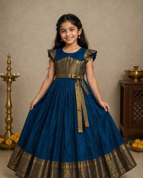 Rich Teal Peacock-blue Sleeveless Gown